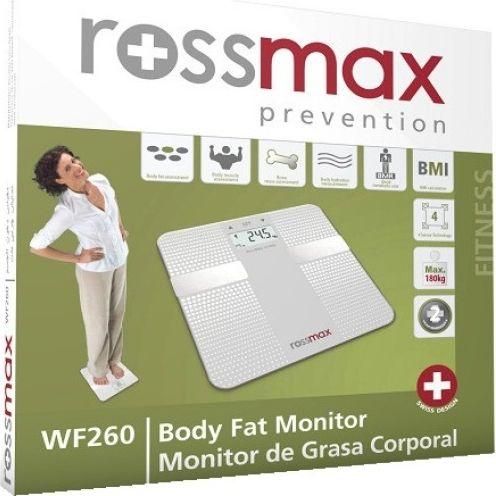 Rossmax WF260 Ψηφιακή Ζυγαριά 180kg με Λιπομετρητή Ασημί