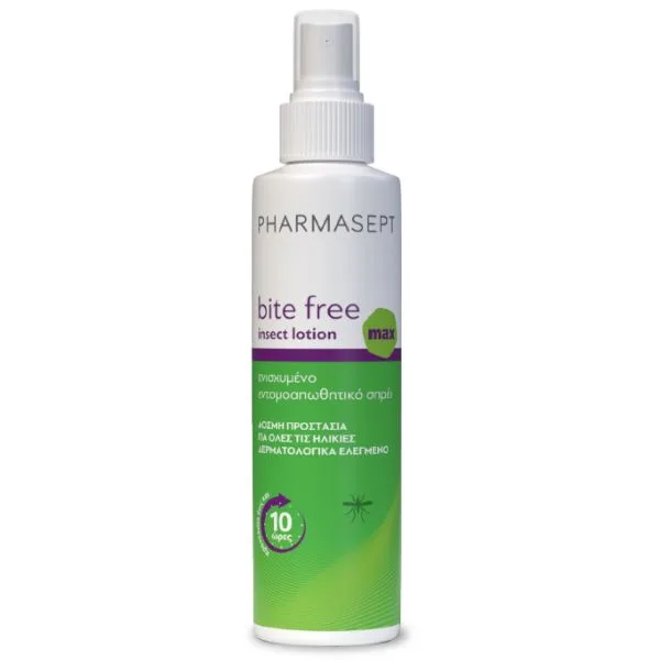 Pharmasept Bite Free Insect Max Lotion Spray Εντομοαπωθητική Λοσιόν 100 ml