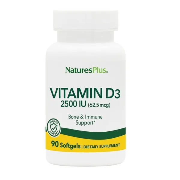 Nature's Plus Vitamin D3 2500 IU 90 softgels