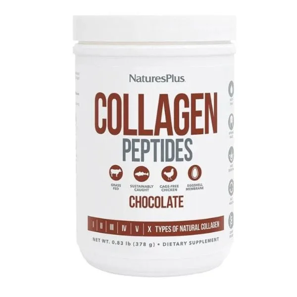 Nature's Plus Collagen Peptides Πεπτίδια Κολλαγόνου Γεύση Σοκολάτα 378 gr