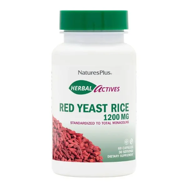 Nature's Plus Red Yeast Rice 1200 mg 60 φυτικές κάψουλες