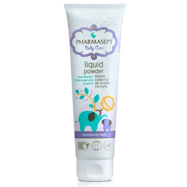 Pharmasept Baby Care Liquid Powder Βρεφική Κρέμα Σώματος Με Φυσική Πούδρα 150 ml