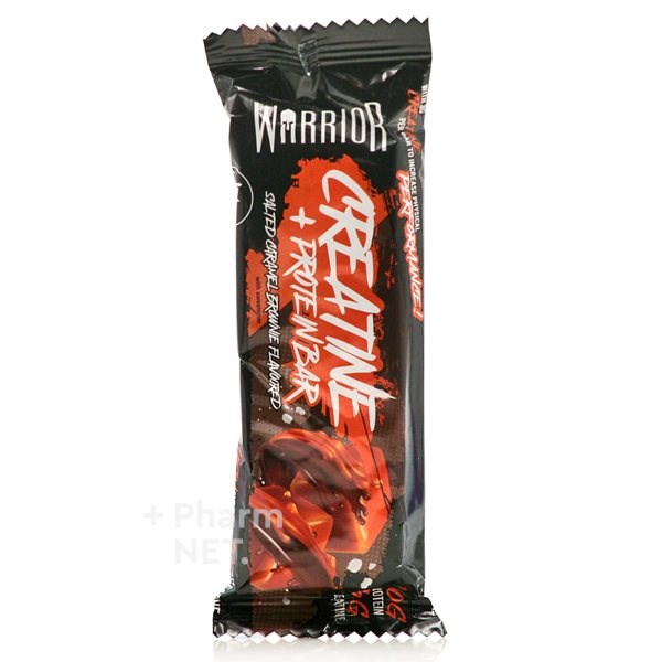 Warrior Creatine + Protein Bar Salted Caramel Brownie (75gr) - Μπάρα Πρωτεϊνης & Κρεατίνης για Δύναμη & Αποκατάσταση